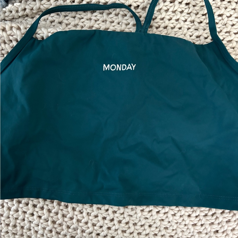 Teal 'Monday' Crop Top